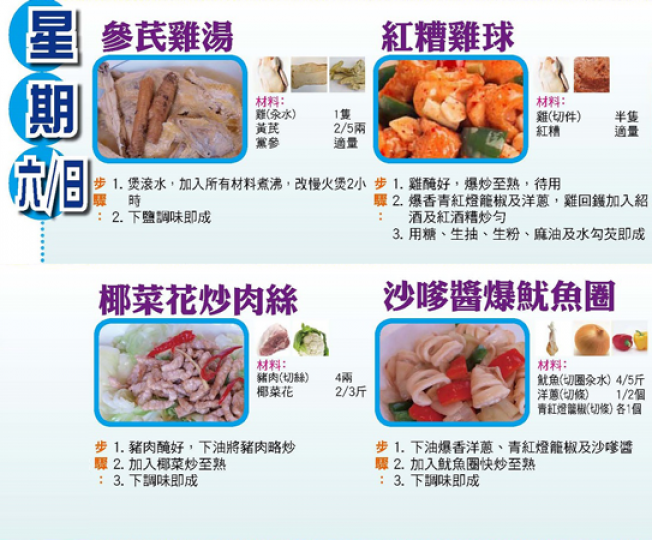 【今日買乜餸】5月20日至5月26日之三餸一湯食譜推介 【今日買乜餸】5月20日至5月26日之三餸一湯食譜推介