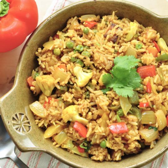 【綠在家中GIY】印度香料薯仔炒飯  【綠在家中GIY】印度香料薯仔炒飯