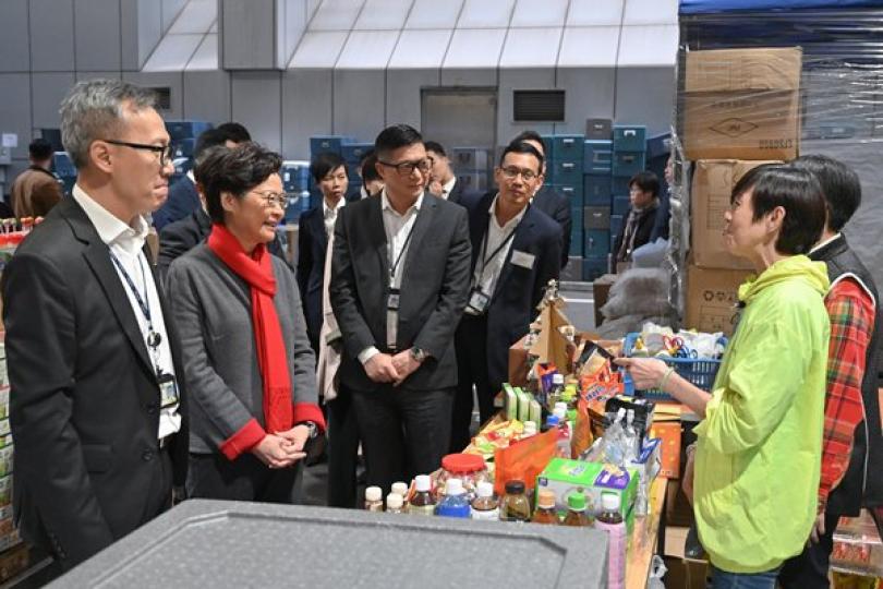 林鄭月娥訪警察總部