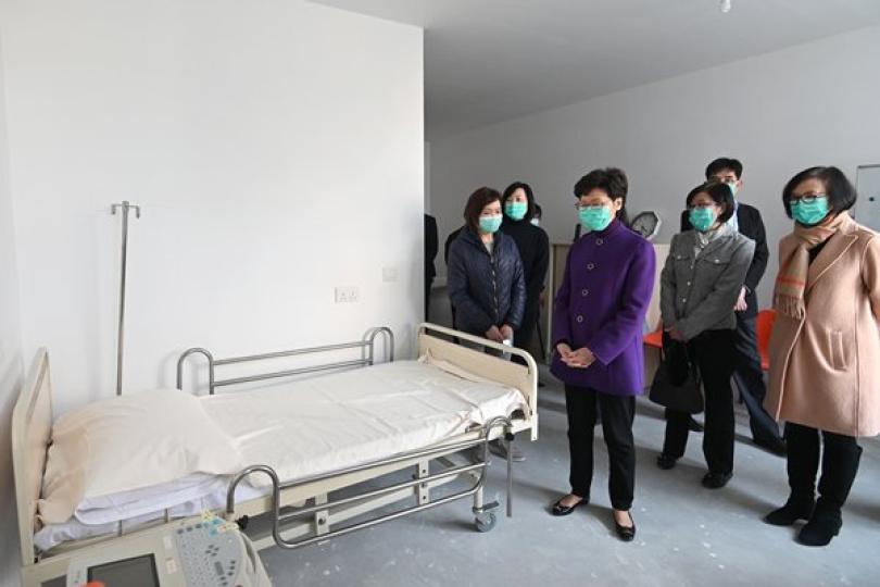 林鄭月娥視察駿洋邨 林鄭月娥視察駿洋邨