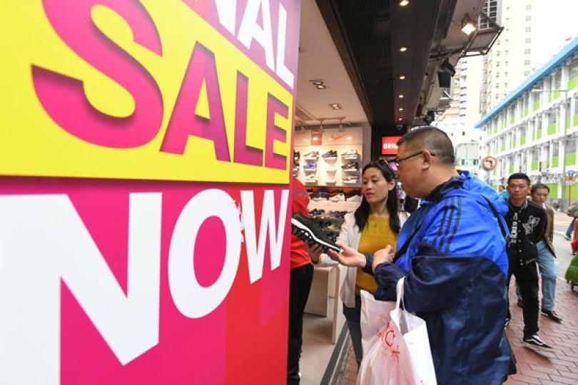 1月零售業銷貨值跌21.4% 1月零售業銷貨值跌21.4%