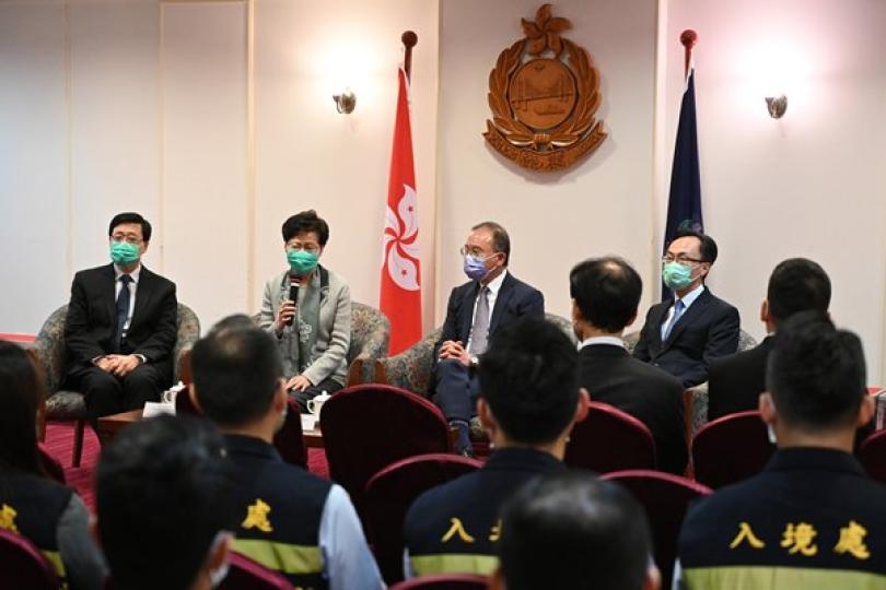 行政長官訪入境處水務署 行政長官訪入境處水務署