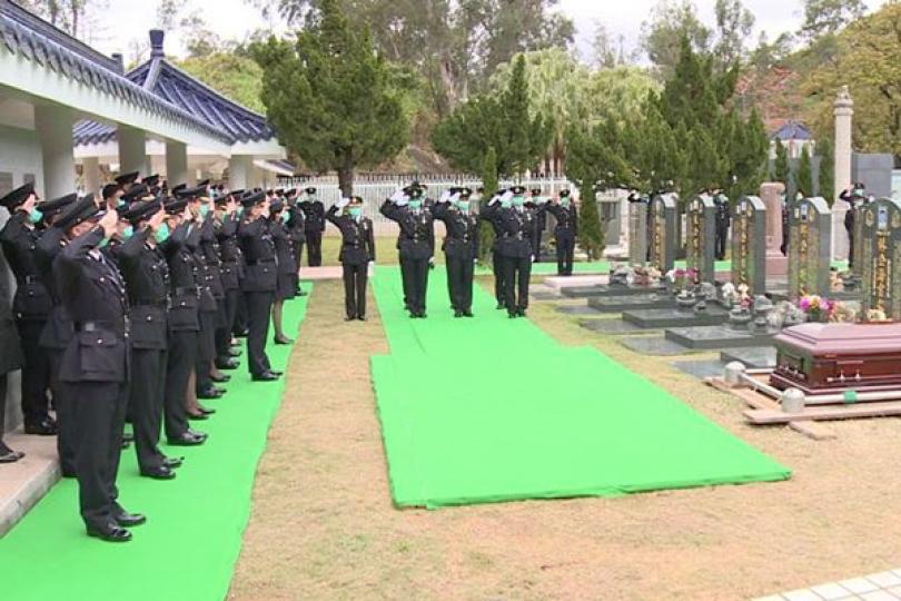 殉職關員吳詠敏舉殯